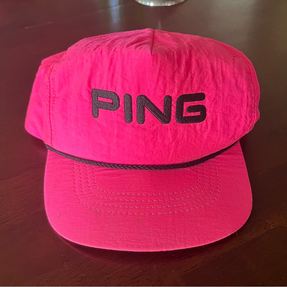 Vintage pink Ping adjustable hat